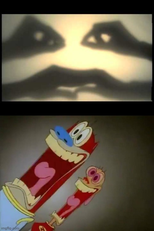 Ren and Stimpy are scared of Nokia handshake 1 | image tagged in renandstimpy,ren,ren and stimpy,stimpy,nokia | made w/ Imgflip meme maker