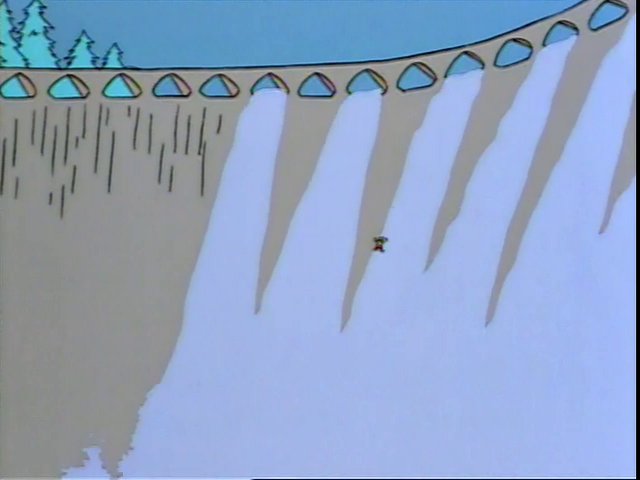 High Quality Milhouse Falling off dam Blank Meme Template