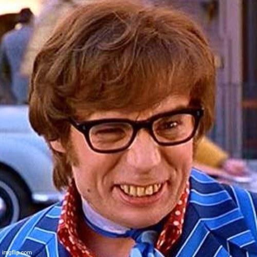 image tagged in austin powers wink | made w/ Imgflip meme maker