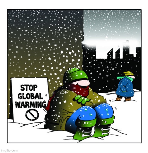 Overheating | image tagged in save the planet,global warming,snowing | made w/ Imgflip meme maker