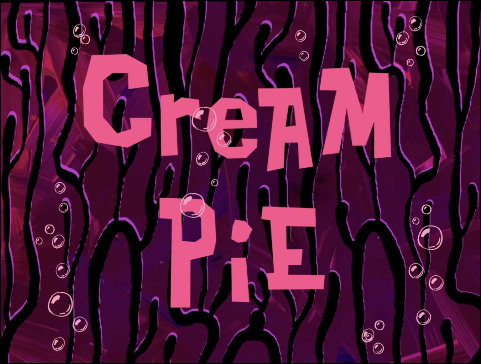 High Quality Cream Pie title card Blank Meme Template