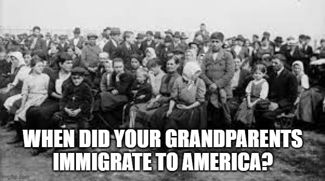 Mexican Immigration | WHEN DID YOUR GRANDPARENTS IMMIGRATE TO AMERICA? | image tagged in immigration,illegal immigration,border wall,republicans,texas | made w/ Imgflip meme maker
