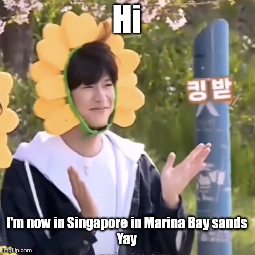 Okay again I won't be online as much | Hi; I'm now in Singapore in Marina Bay sands
Yay | made w/ Imgflip meme maker