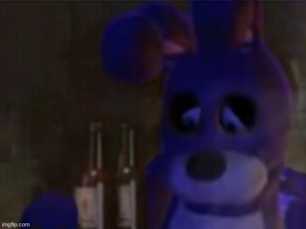 depressed bonnie | image tagged in depressed bonnie | made w/ Imgflip meme maker