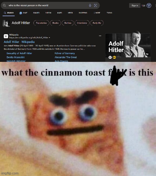 uhhhh...ok... | image tagged in what the cinnamon toast f is this | made w/ Imgflip meme maker