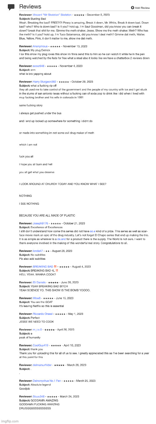 someone uploaded all of breaking bad on archive.org | made w/ Imgflip meme maker