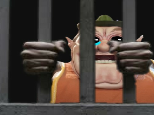 High Quality Morshu Jail Blank Meme Template