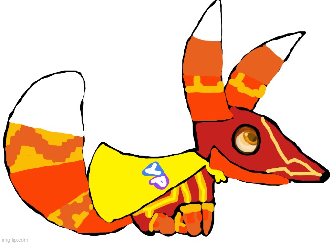 Super Pretztail Sitting | image tagged in super pretztail sitting | made w/ Imgflip meme maker