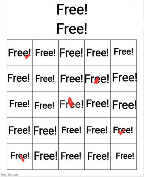 darn, not a single bingo :( | made w/ Imgflip meme maker