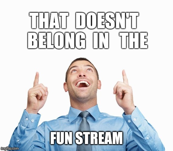 Wrong Stream | FUN STREAM | image tagged in wrong stream | made w/ Imgflip meme maker