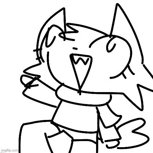 Forgot to post this, but heres a doodle of Scarf that Sylceon made. | made w/ Imgflip meme maker