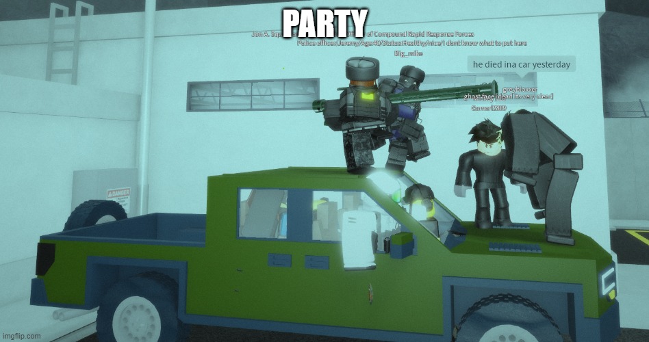 (i'm dancing with a fucking rpg) | PARTY | made w/ Imgflip meme maker