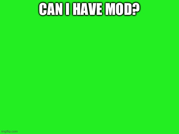 Why not? | CAN I HAVE MOD? | made w/ Imgflip meme maker