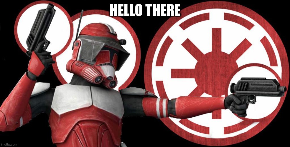 commander fox | HELLO THERE | image tagged in commander fox | made w/ Imgflip meme maker