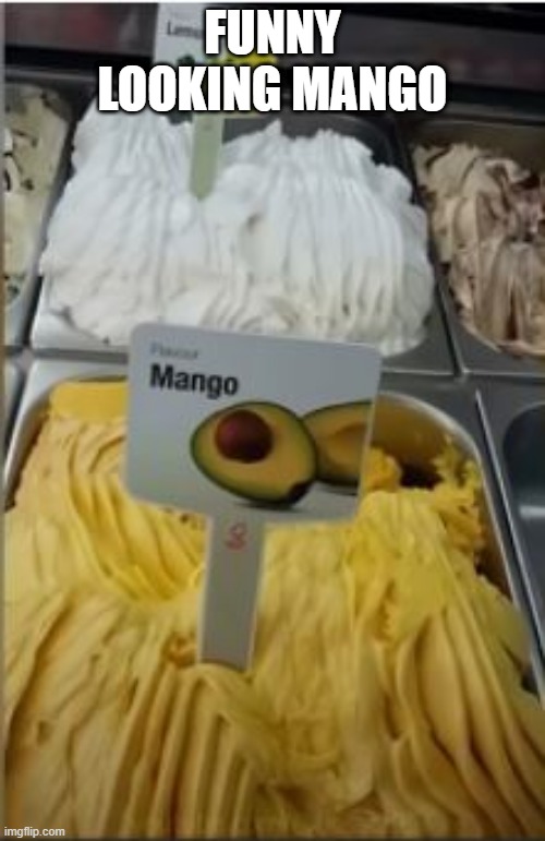 Mango | FUNNY LOOKING MANGO | image tagged in you had one job | made w/ Imgflip meme maker