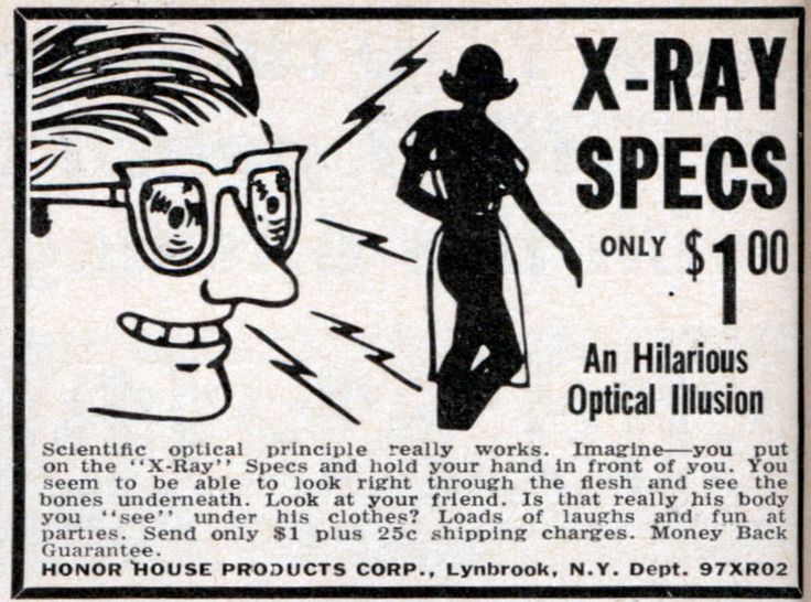 X-Ray glasses specs ad JPP Blank Meme Template