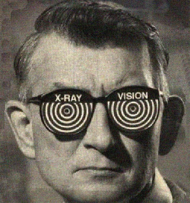 x-ray glasses specs ad man jpp Blank Meme Template