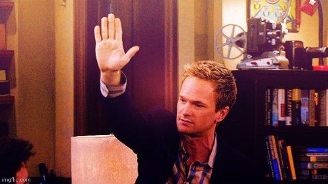 High Five Barney | image tagged in high five barney | made w/ Imgflip meme maker