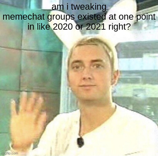 hurray | am i tweaking
memechat groups existed at one point in like 2020 or 2021 right? | image tagged in hurray | made w/ Imgflip meme maker