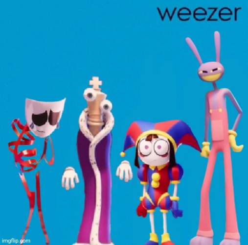 The Amazing Digital Weezer | image tagged in the amazing digital weezer | made w/ Imgflip meme maker