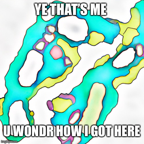 Atoms | YE THAT’S ME; U WONDR HOW I GOT HERE | image tagged in funny memes | made w/ Imgflip meme maker