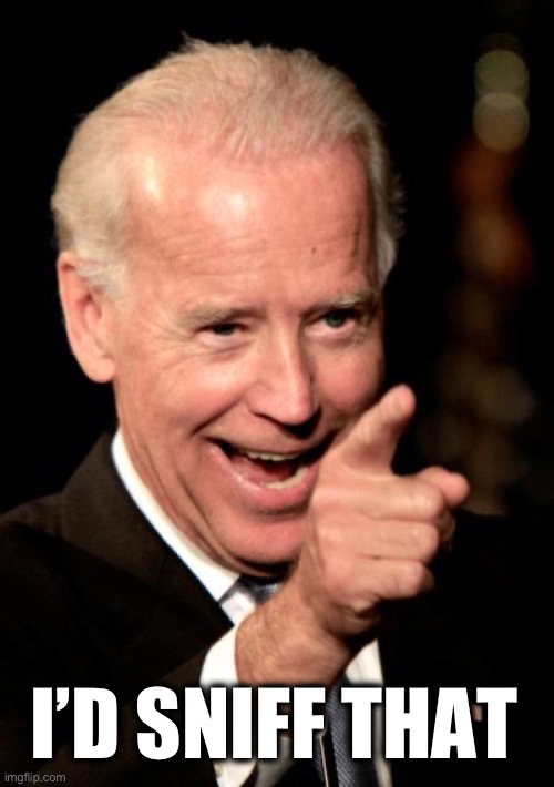 Smilin Biden Meme | I’D SNIFF THAT | image tagged in memes,smilin biden | made w/ Imgflip meme maker
