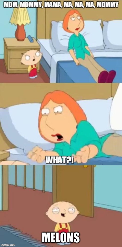 family guy mommy | MELONS | image tagged in family guy mommy | made w/ Imgflip meme maker