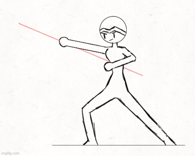 Working on a drawing of Astra with her new spear | made w/ Imgflip meme maker