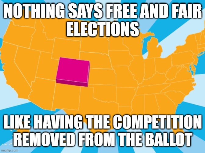 Free and Fair | NOTHING SAYS FREE AND FAIR
ELECTIONS; LIKE HAVING THE COMPETITION REMOVED FROM THE BALLOT | image tagged in trump,donald trump,donald j trump,blank red maga hat,fjb,rigged elections | made w/ Imgflip meme maker