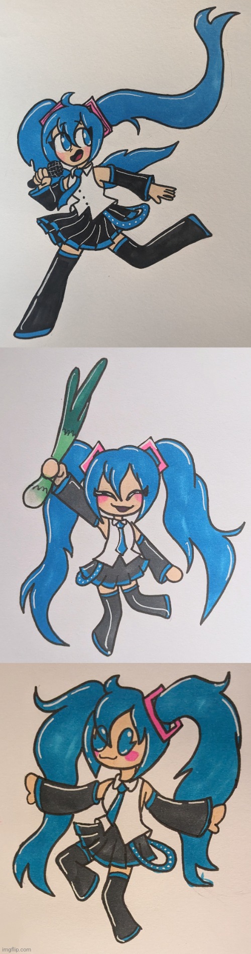 When I have art block Miku is the only thing I can draw | made w/ Imgflip meme maker