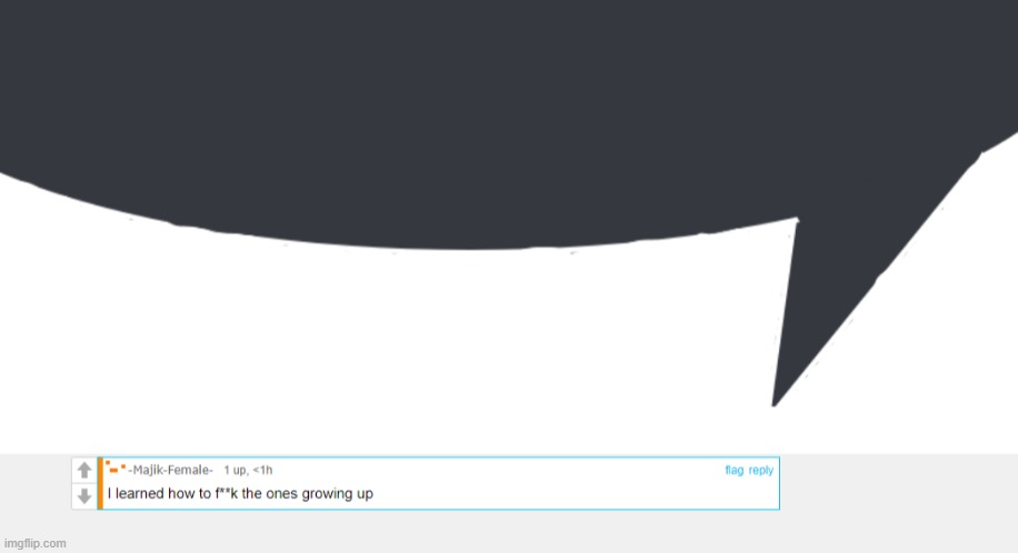 majik female speech bubble | image tagged in majik female speech bubble | made w/ Imgflip meme maker