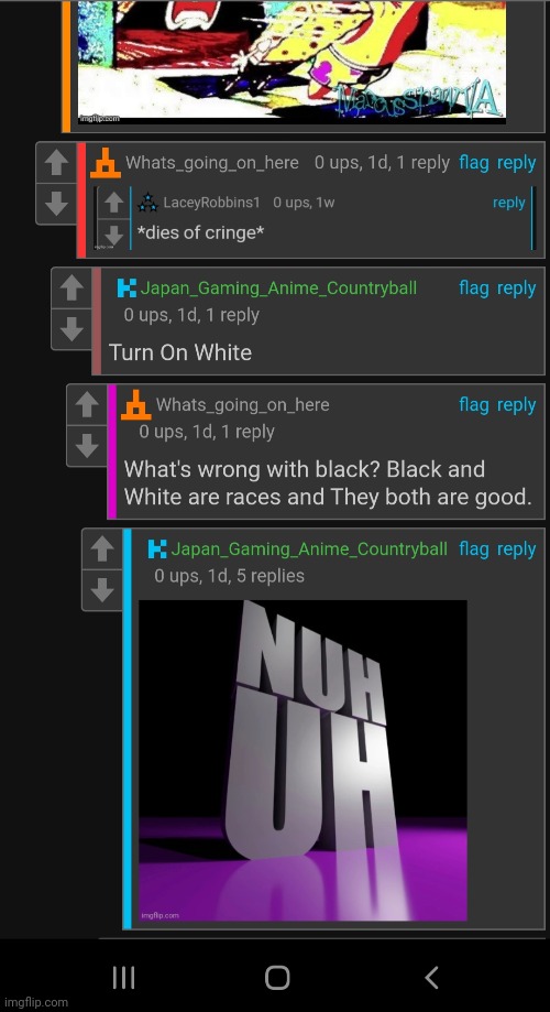 Blud is racist (yup light mode goes wild) | made w/ Imgflip meme maker