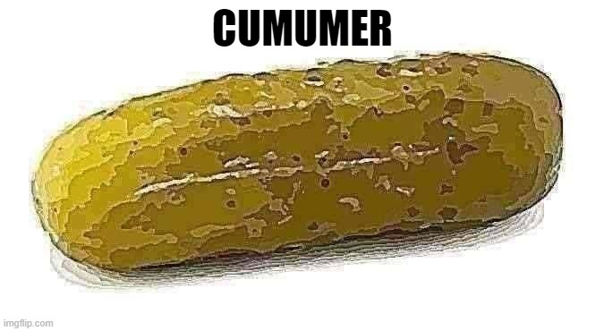 Pickle | CUMUMER | image tagged in pickle | made w/ Imgflip meme maker