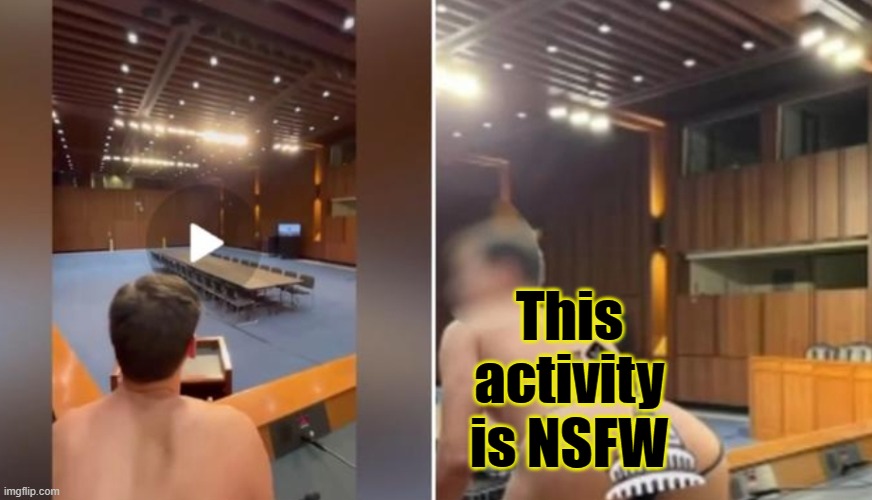 Woking up and learning the hard way, that didn't turn out right. FAFO? No not that either. Please Help with the caption!!! | This activity is NSFW | image tagged in senate staffer gay video | made w/ Imgflip meme maker