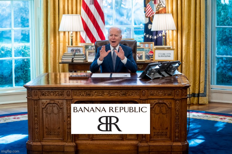 Joe Biden A' Peeling to Americans | image tagged in banana,republic,joe biden,third world,democracy,dead | made w/ Imgflip meme maker