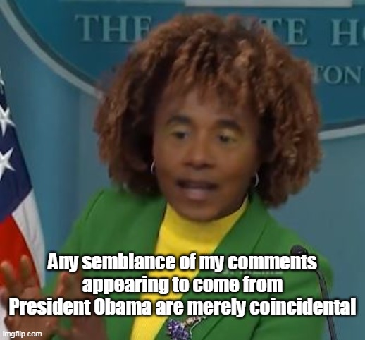 Would be a lie to say "Former" | Any semblance of my comments  appearing to come from  President Obama are merely coincidental | image tagged in president obama press secretary meme | made w/ Imgflip meme maker