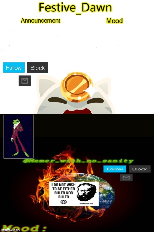 Memer_with_no_sanity and Festive_Dawn announcement temp Blank Meme Template