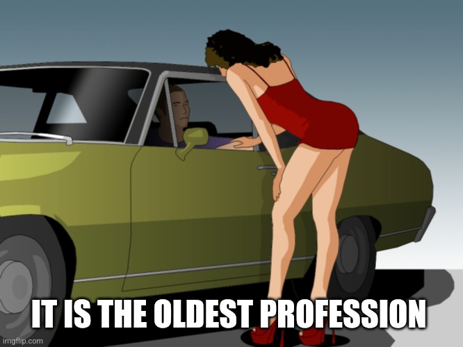 50 dollar anything you want | IT IS THE OLDEST PROFESSION | image tagged in 50 dollar anything you want | made w/ Imgflip meme maker