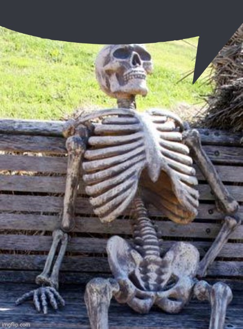 Waiting Skeleton Meme | image tagged in memes,waiting skeleton | made w/ Imgflip meme maker