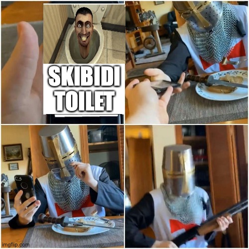 Skibidi bad | SKIBIDI TOILET | image tagged in bread boys father | made w/ Imgflip meme maker