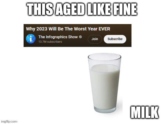 This aged like fine milk | image tagged in this aged like fine milk | made w/ Imgflip meme maker