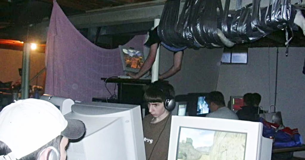 LAN Party Blank Meme Template