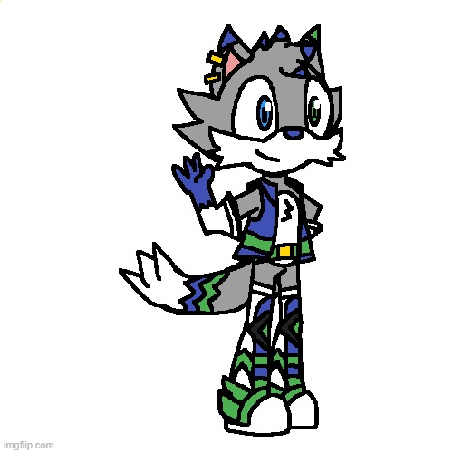 Mountainfox Merryweather in the Sonic The Hedgehog style (drawn by me!) | image tagged in fursona,sonic | made w/ Imgflip meme maker