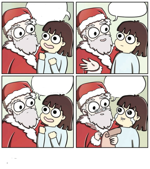 High Quality Santa wishes Blank Meme Template