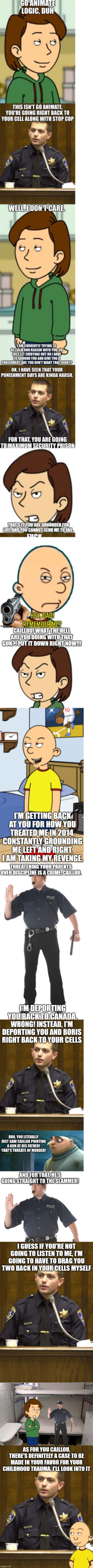 the punishments are too harsh, I can see why Caillou wants to do that | made w/ Imgflip meme maker