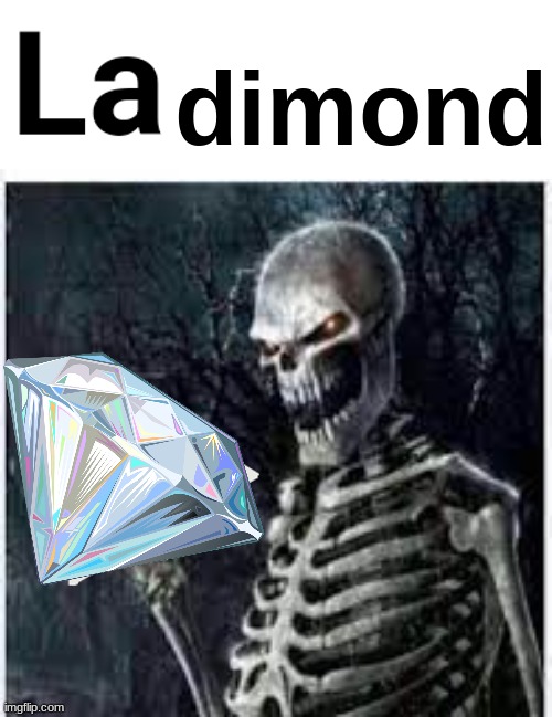 yuh | dimond | image tagged in la tringl | made w/ Imgflip meme maker