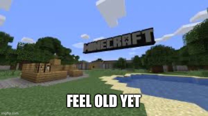 Old minecraft | FEEL OLD YET | image tagged in old tutorial | made w/ Imgflip meme maker