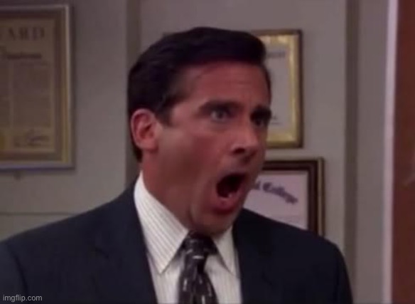 Michael Scott Aghast | image tagged in michael scott aghast | made w/ Imgflip meme maker