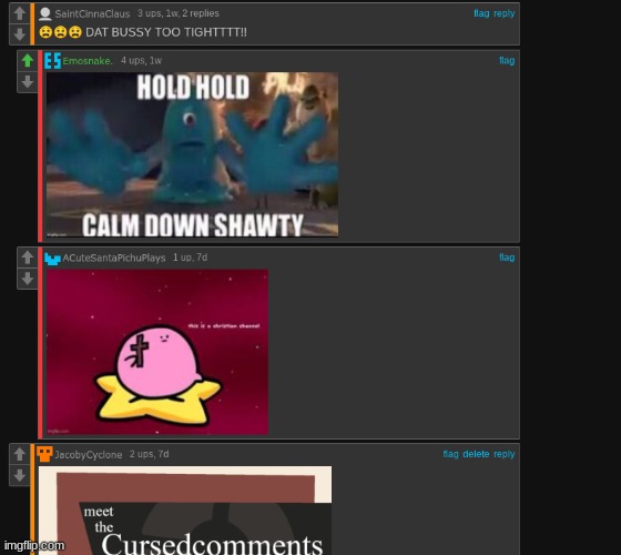 cursed comments | image tagged in cursed comments | made w/ Imgflip meme maker