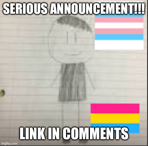 This is serious | SERIOUS ANNOUNCEMENT!!! LINK IN COMMENTS | image tagged in pokechimp announcement | made w/ Imgflip meme maker